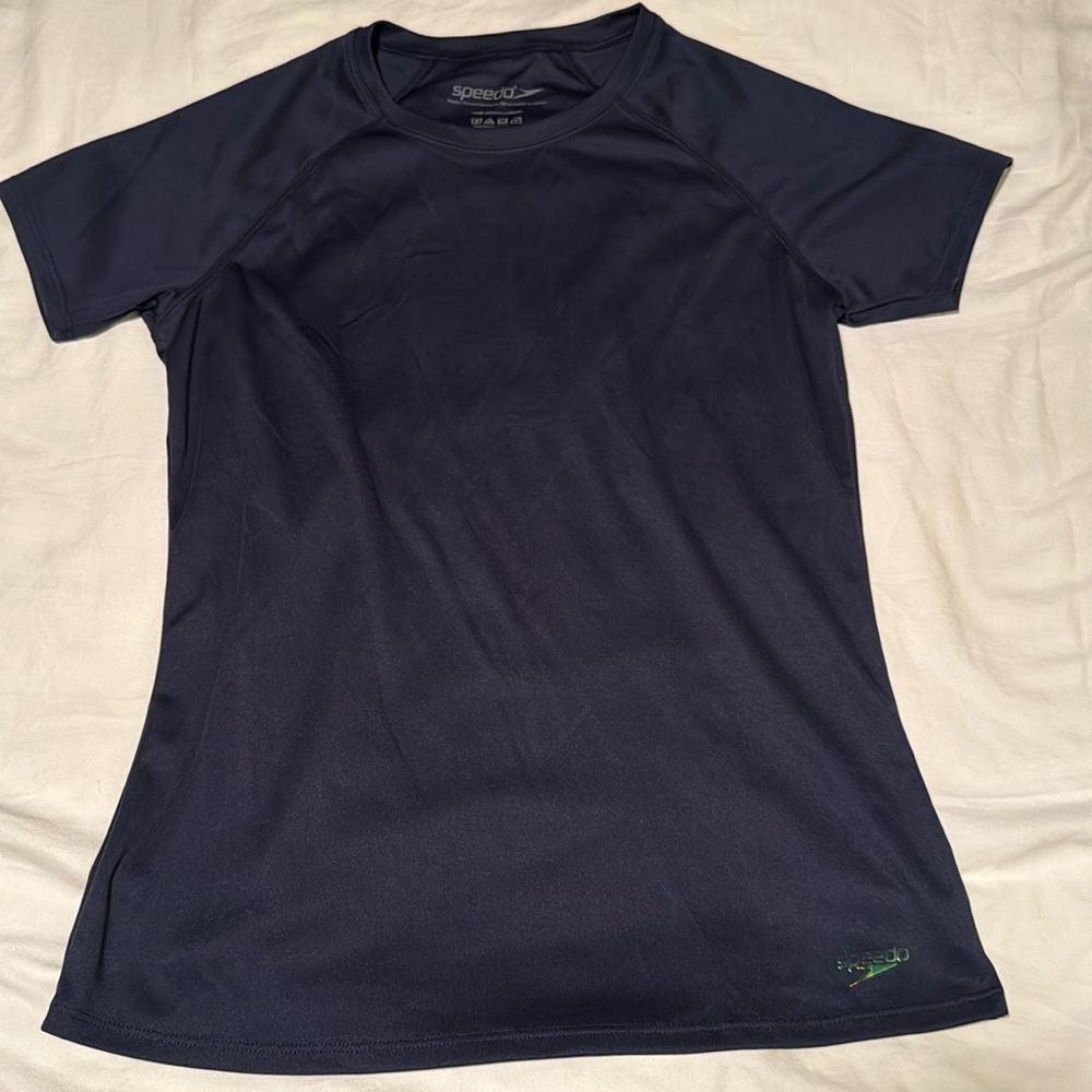 Speedo swim T-shirt, in navy- UPF 50+, new never worn